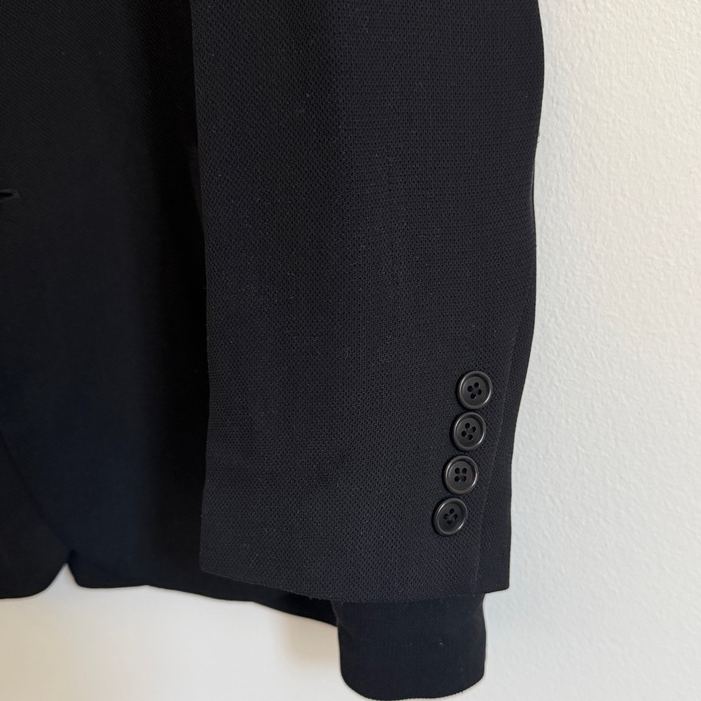 Ralph Lauren Silk Classic Black Blazer Size 12 Women’s Business Casual Luxury - Picture 8 of 10